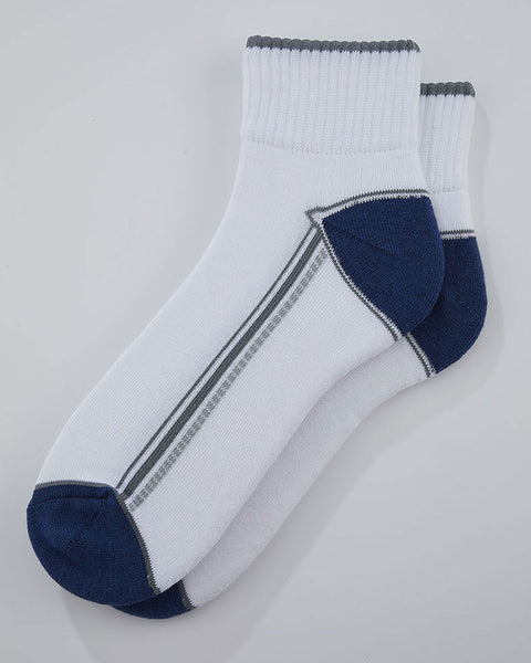 Pack x3 Calcetín Caña Corta Masculino Pointt#color_s05-surtido-blanco-y-azul