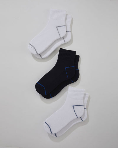 Pack x3 Calcetín Caña Corta Masculino Pointt#color_s07-surtido-blanco-negro
