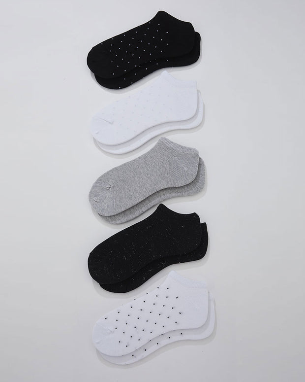 P x 5 Calcetines Tobilleros lisos femeninos