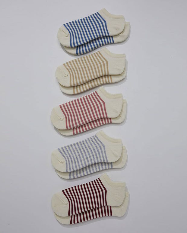 P x 5 Calcetines Tobilleros lisos femeninos