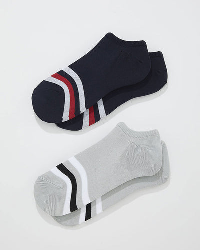 Pack x 2 Baleta Tenis Microfibra Pointt#color_s07-surtido-7-azul-gris