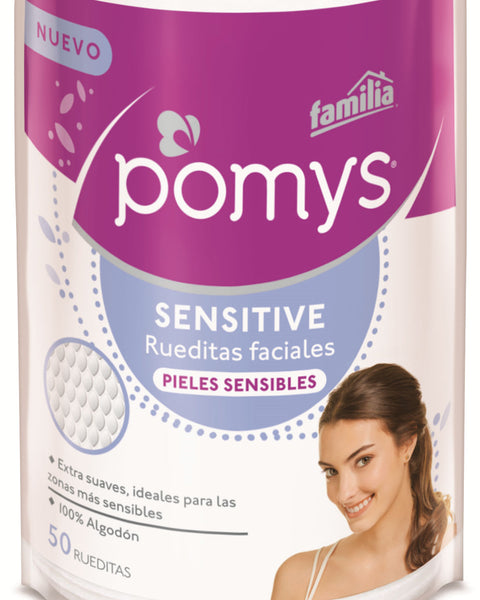 Rueditas faciales pomys sensitive x 50 und#color_algodon