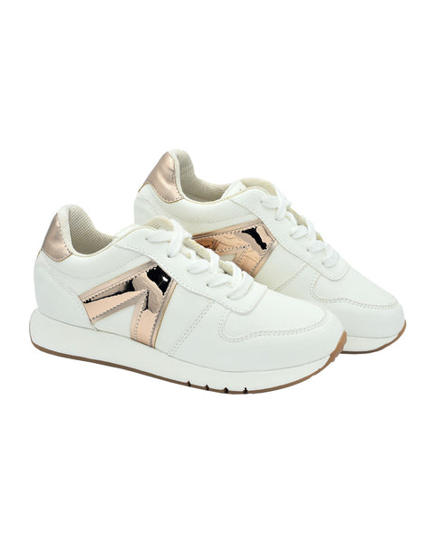 Tenis New York mujer Pietra#color_301-blanco-x-oro-rosa