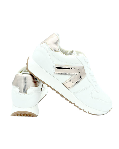 Tenis New York mujer Pietra#color_301-blanco-x-oro-rosa