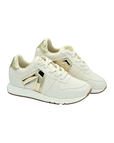 Tenis New York mujer Pietra#color_876-blanco-hueso-x-champaña