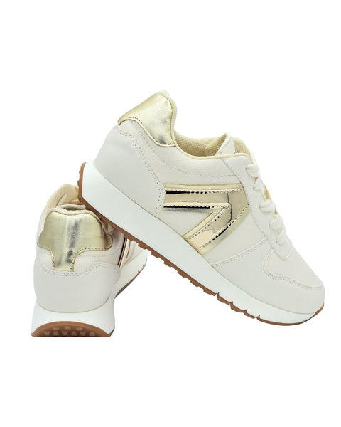 Tenis New York mujer Pietra#color_876-blanco-hueso-x-champaña