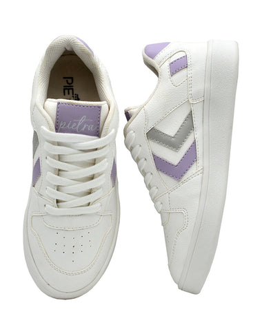 Tenis Bari mujer Pietra#color_411-blanco-x-lila