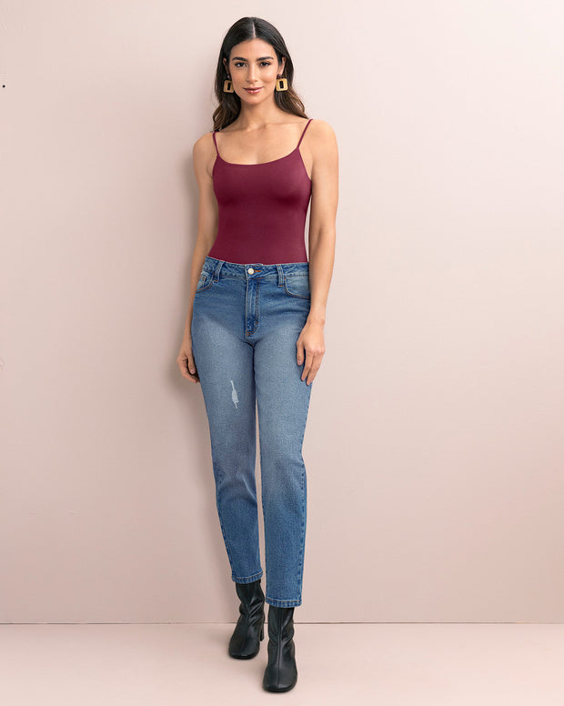 Body de tiritas con control de abdomen