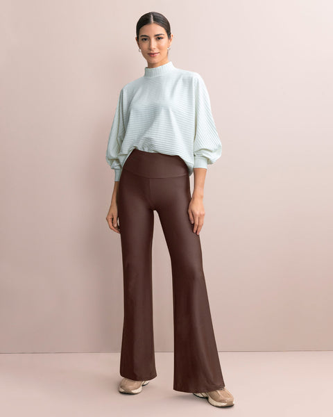 Legging bota recta con control de abdomen#color_875-cafe-oscuro