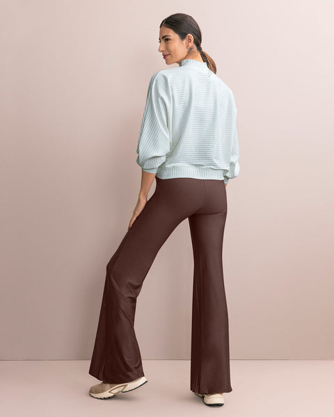 Legging bota recta con control de abdomen#color_875-cafe-oscuro