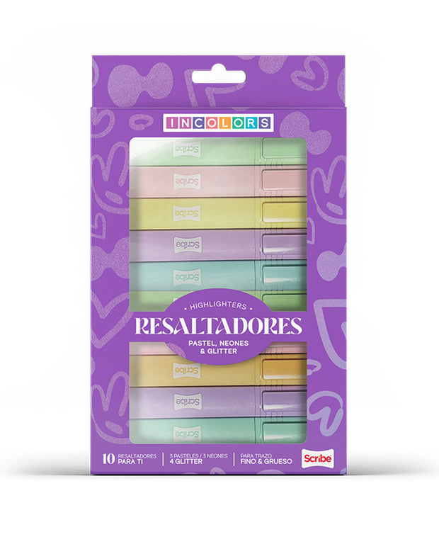 Resaltadores Incolors x 10 Unidades