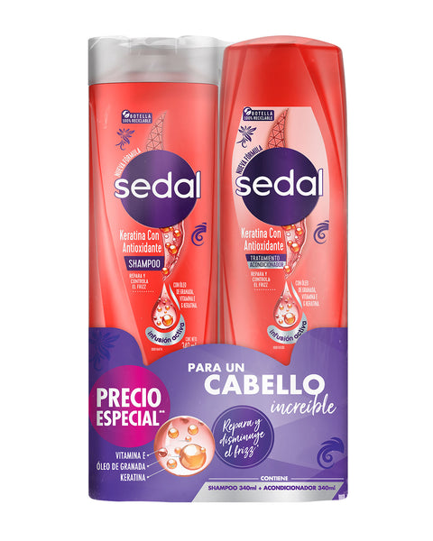 Sedal Shampoo 340 ml +  Acondicionador 340 ml#color_003-keratina