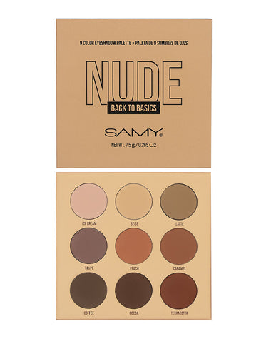 Paleta X 9 sombras de ojos Samy#color_001-nude