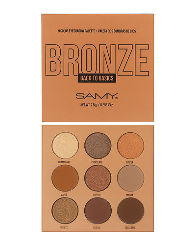 Paleta X 9 sombras de ojos Samy#color_002-bronze