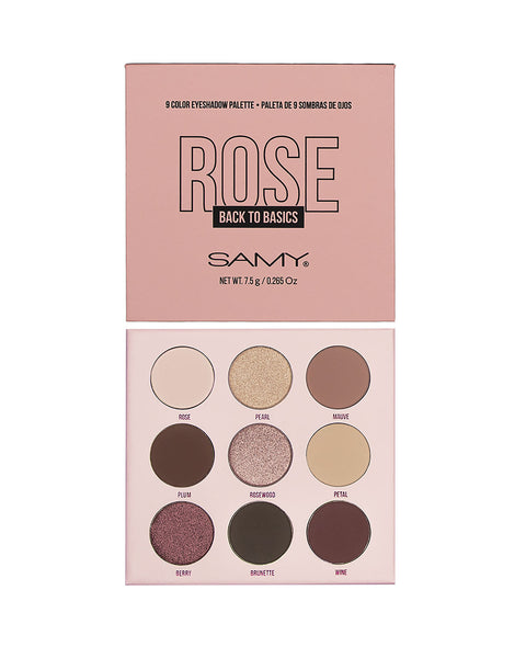 Paleta X 9 sombras de ojos Samy#color_003-rose