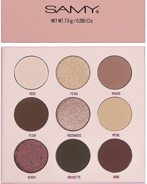 Paleta X 9 sombras de ojos Samy#color_003-rose