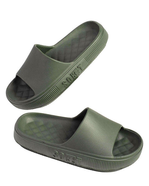 SOKET® Sandalia femenina en material EVA#color_601-verde-oliva-claro