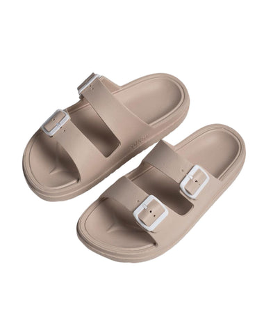 SOKET® Sandalia Femenina Tipo Plataforma Capellada en material EVA#color_849-medio-beige