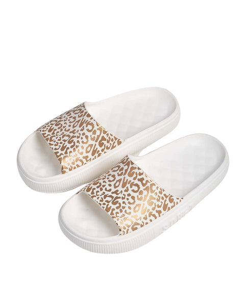 SOKET® Sandalia en material EVA para mujer#color_001-blanco-dorado