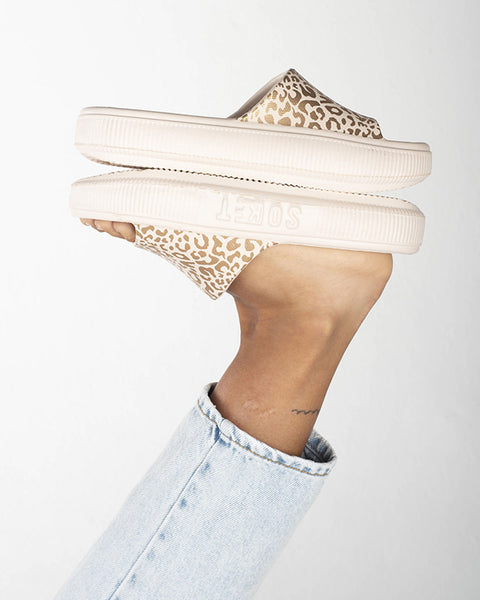 SOKET® Sandalia en material EVA para mujer#color_001-blanco-dorado