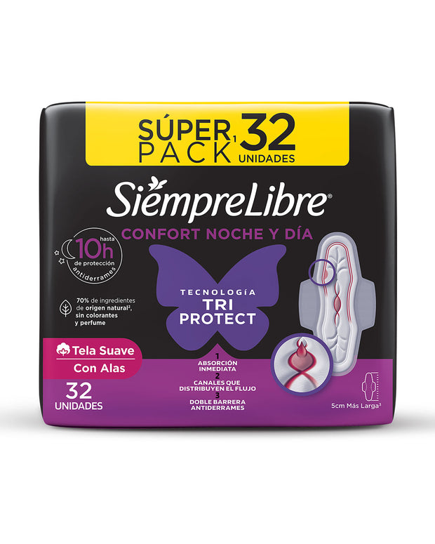 Toallas Siempre Libre Noche/Día