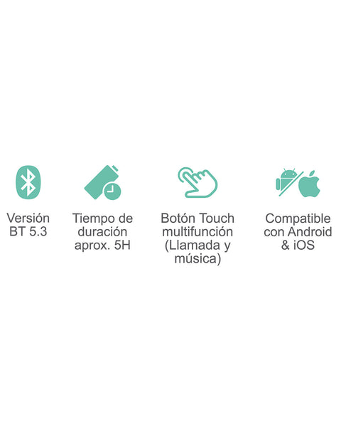Audífono BT 5.3 TD22 TWS#color_305-rosado-claro