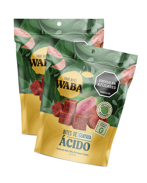Pack x2 cubitos de guayaba ácidos