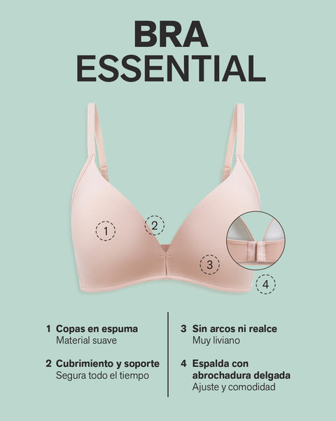 Brasier cómodo sin arco ni realce essential day bra#all_variants