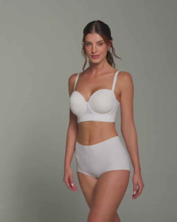 Paquete x2 brasieres tipo bustier support strapless