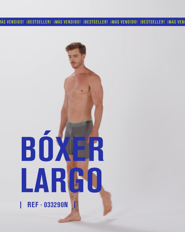 Bóxer largo deportivo de máxima frescura en microfibra
