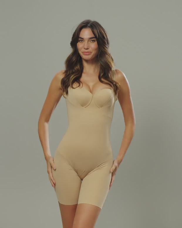 Body busto libre ultraliviano de control fuerte
