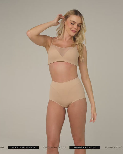 Panty clásico de control y tiro alto#color_801-cafe-medio