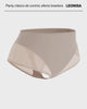 Panty faja clásico invisible con transparencias en glúteos y laterales#color_875-cafe-oscuro