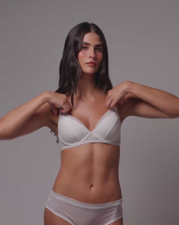 Brasier con encaje y copas suaves