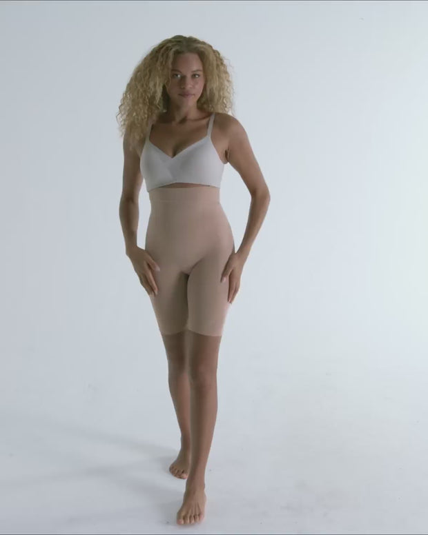 Panty faja media pierna invisible levanta cola