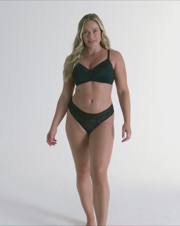 Brasier sin arco de realce alto incorporado magical bra
