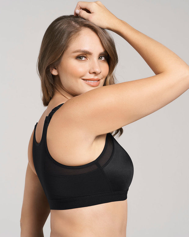 Brasier facilitador de postura con control de volumen del busto multi/functional