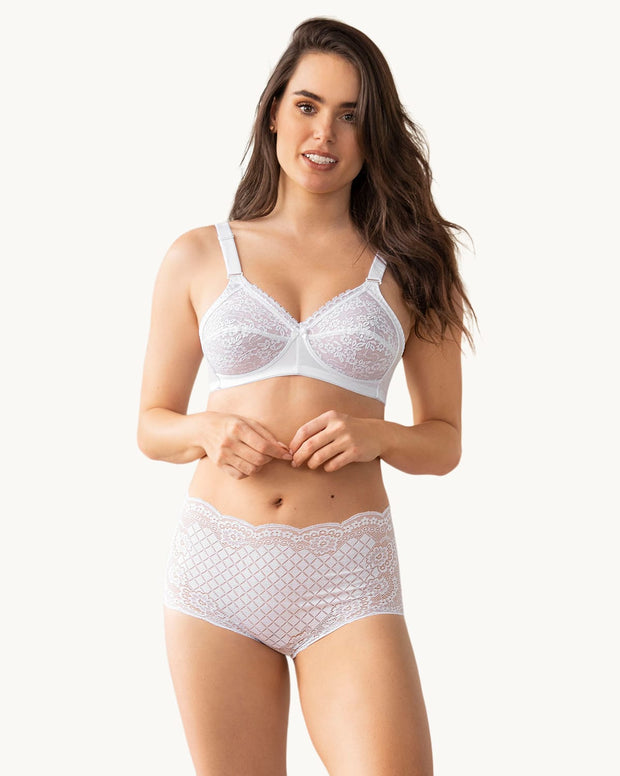 Brasier clásico sin arco con copas en encaje