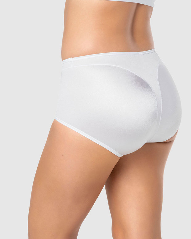 Panty clásico tiro alto de control de abdomen#color_000-blanco