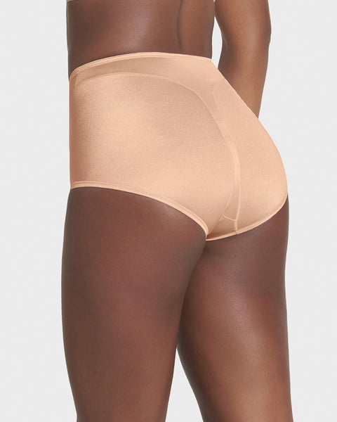 Panty clásico tiro alto de control de abdomen#color_878-beige