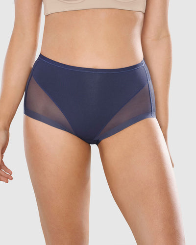 Panty clásico invisible con tul#color_543-azul