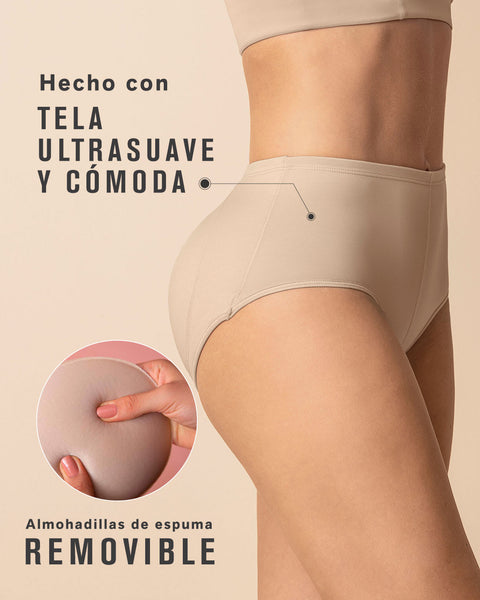 Panty clasico de realce con almohadillas removibles Leonisa Colombia