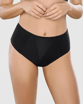 Panty faja brasilera de control moderado en abdomen y cintura#color_700-negro