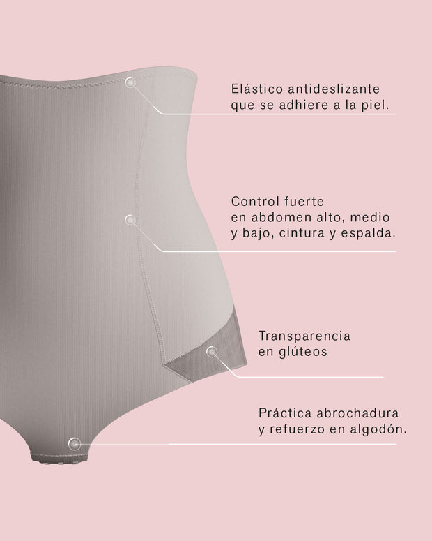 Panty faja de tiro alto y control de abdomen invisible en glúteos