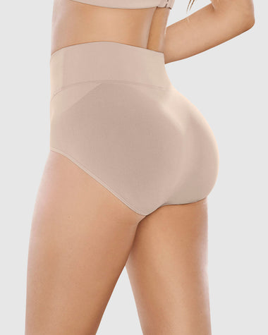 Panty faja de control moderado tiro alto en skinfuse#color_802-habano