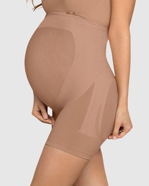 Panty short materno de maximo soporte Leonisa Colombia