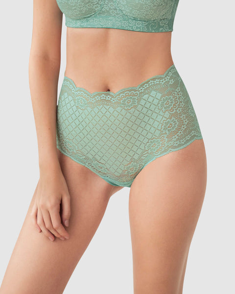 Panty clásico en encaje smartlace#color_644-verde