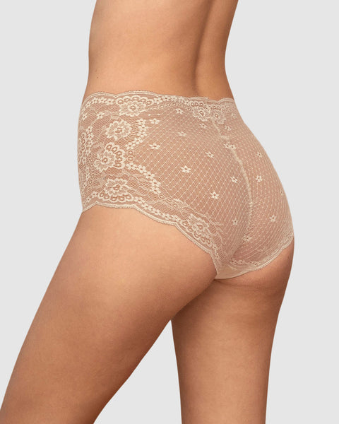 Panty clásico en encaje smartlace#color_802-cafe-claro