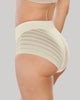Panty faja clásico con control moderado de abdomen y bandas en tul#color_898-marfil