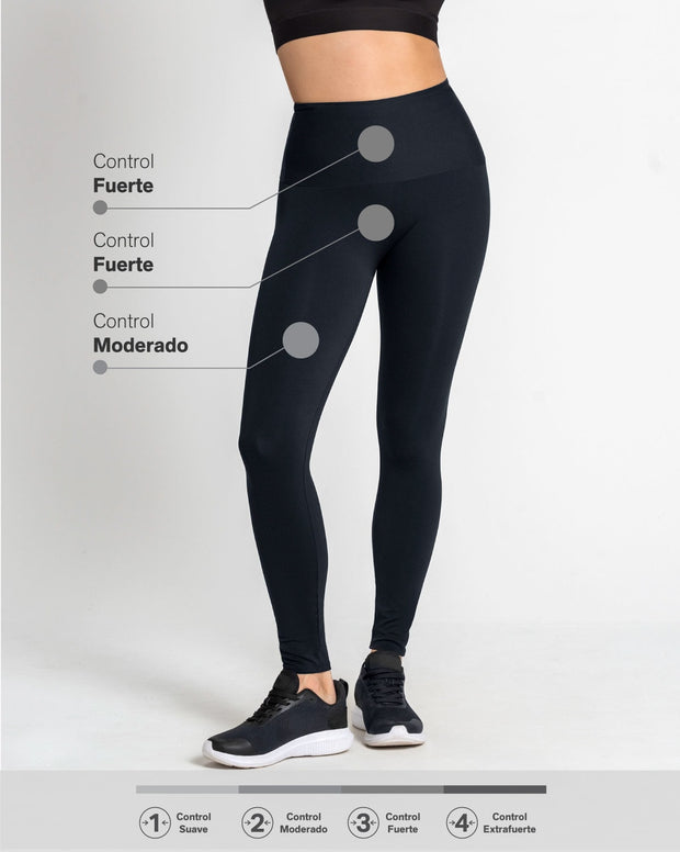 Leggings deportivos activelife de control moderado y talle medio